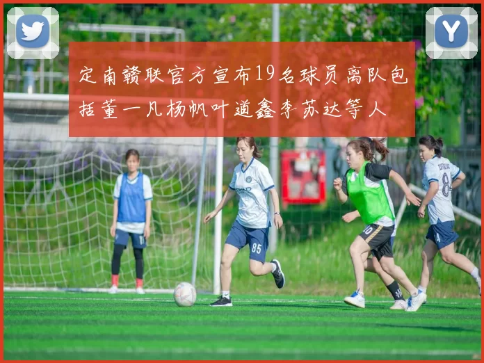 定南赣联官方宣布19名球员离队包括董一凡杨帆叶道鑫李苏达等人